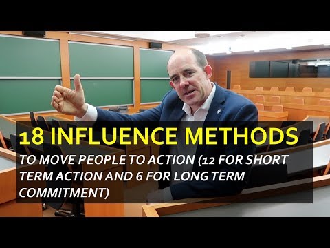 18 Influence Methods to Move People to Action 18 Influence Methods to Move People to Action
