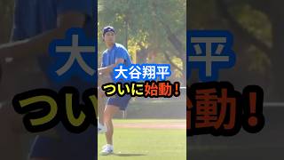 大谷翔平 ついに始動!! #大谷翔平 #mlb  #ohtani  #shorts  #野球  #ドジャース #baseball #youtube  #自主トレ #練習 #リハビリ