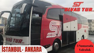 YENİ SİVAS TURİZM|MERCEDES TRAVEGO|OTOBÜS YOLCULUĞU VİDEOSU|İSTANBUL ESENLER OTOGAR- ANKARA(AŞTİ)