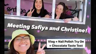 Meeting Safiya and Cristine! (Nail Polish try-on + Taste Test!)