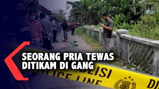 Tragis, Seorang Pria di Pontianak Tewas Ditikam di Dalam Gang