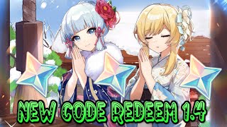 Genshin Impact New Free Code Redeem 1.4