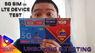 Globe 5G SIM Unboxing and Testing (using LTE Device) | Mas Mabilis?