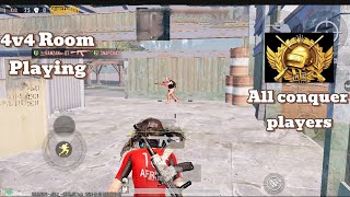 4v4 Room Playing Pubg Mobile [How Ahmed]