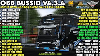 UPDATE BUSSID V4.3.4 ‼️ OBB BUSSID SOUND HINO NGOROK SUPER GAHAR | BUS FULL ROMBAK | Bussid v4.3.4