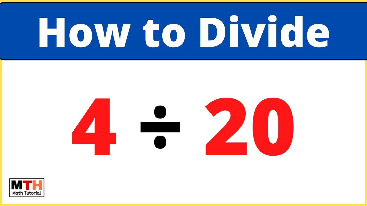 4 Divided By 20 4 20 Long Division Youtube