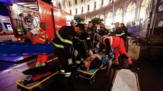 At least 20 Russian soccer fans injured in Rome metro escalator accident