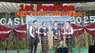 Folk Fusion 1st Position Wangti Student's Union CASU sports meet 2025