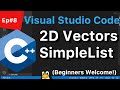 C++ Tutorial for Beginners #8: Visual Studio Code - Read a File w/ 2D Vector | (Linux Cpp VS Code)