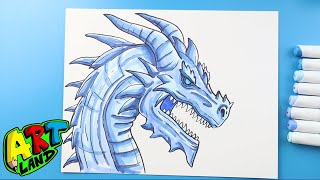 How to Draw an Ice Dragon