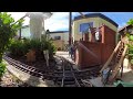 360° gartenbahn railway die eisenbahn fährt die lange strecke langsame fahrt der br95 gopro max