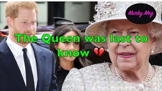 Harry & Meghan Chaos- The Queen was last to know