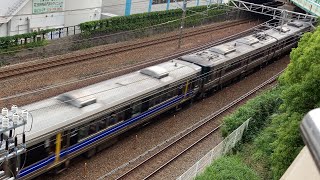 JR舞子駅223系2000番台＋1000番台(Aシート連結)新快速1号姫路行き通過　321系普通西明石行き発車