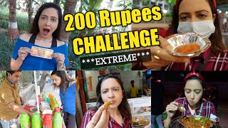 Living On 200 Rupees Extreme Challenge 😳 Food \u0026 Travel Included | Garima's Good Life