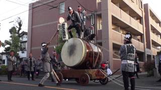 平成27年 大国魂神社 暗闇祭 御輿還御 本社大太鼓 道清め。