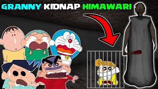 Granny kidnap himawari 😱 | Shinchan vs granny | granny car escape 😂 | shinchan granny horror game
