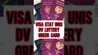 Dv lottery pour gagner la Green card.   #visa #voyage