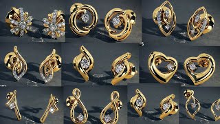 Stud Gold earrings designs 1 to 3 grams /dailywear earring studs designs below rs20000 #bluestone