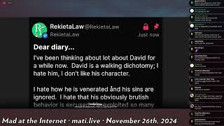 Rekieta refuses plea deal - Mad at the Internet (November 26, 2024)