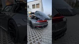 Amazing! TECHART modified Porsche 992 Targa 4S opens its roof. Subscribe for more!
