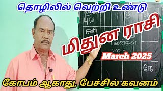 March Month Palangal 2025|Mithuna rasi|மிதுன ராசி மார்ச் 2025|Gemini Zodiac|March month rasipalangal