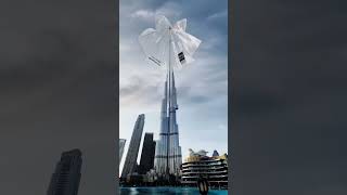 umbrella covers Burj Khalifa