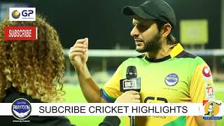 The Pakhtoon Team Shahid Afridi & Zareen Khan || T10 Cricket League