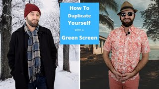 How to Duplicate Yourself in a Video using a Green Screen | Clone Yourself in Videos