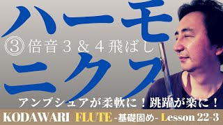 「ハーモニクス 3」〜基礎固め編〜Lesson 22- 3　タッキーせんせいの　こだわりフルート塾