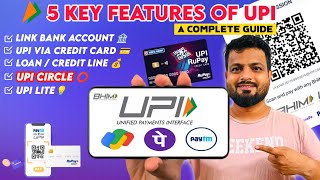 Top 5 UPI Features in 2024🔥| UPI Circle | UPI Lite | BHIM UPI Circle | UPI Credit Card