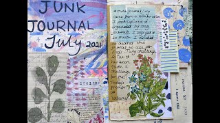 #junkjournaljuly | Part 3: first pages | craft with me