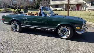 280sl 1969 soft top down short drive