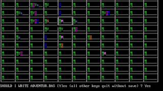Mapedit, game generator and text adventure demo (written in GWBASIC)