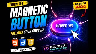 This Button Follows Your Cursor 😱 | Magnetic Button Effect with HTML CSS & JS