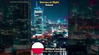 POLAND Warsaw at Night JBManCave.com #Shorts