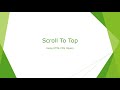 Scroll To Top Button Using HTML CSS & JQuery | Back To Top Button | Easy Webdesign