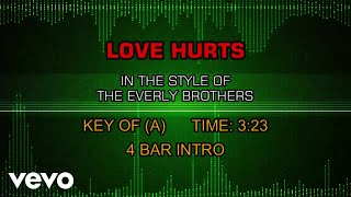 Everly Brothers - Love Hurts Karaoke