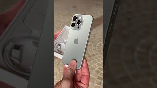 iPhone 15 Pro TITANIUM 🩶 Unboxing #apple #iphone #unboxing
