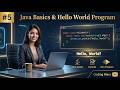 Java Tutorial for Beginners 🔥 | First Program (Hello World) Step by Step in Hindi