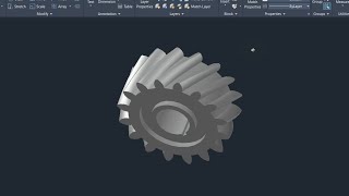 tutorial menggambar helical gear dengan autocad