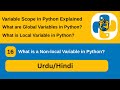 Python Variable Scope: Local, Global, and Non-local Explained