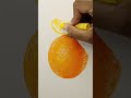 How to draw a realistic orange fruit with Mungyo soft oil pastels, tutorial #shorts #drawing #art