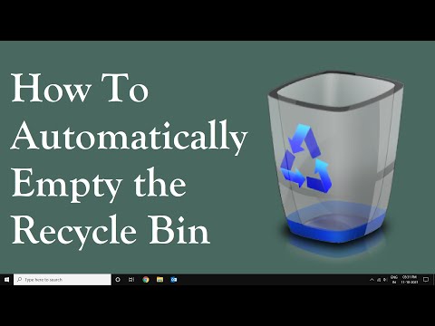 How to automatically empty the trash