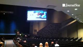 Video farewell to late Rivermen owner Bruce Saurs, put together by his family and presented at funer