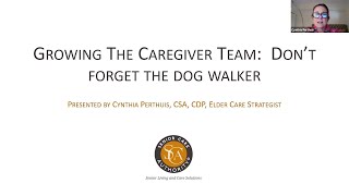 Growing the Caregiver Support System