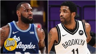 Was Kyrie Irving trolling LeBron James in Nets vs. Lakers? | The Jump