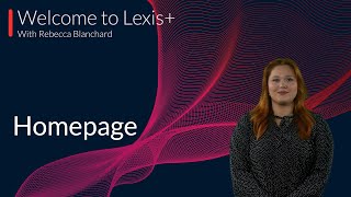 The Lexis+ Homepage