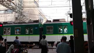 踏切からの風景　京阪電鉄　伏見桃山駅