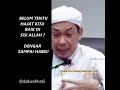 Ustaz Ahmad Rizam  - bersangka baik dengan Allah swt