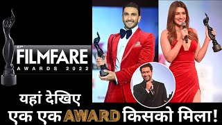 67th Filmfare Awards : Here is the Full list of Best Actor to Best Film and everything !